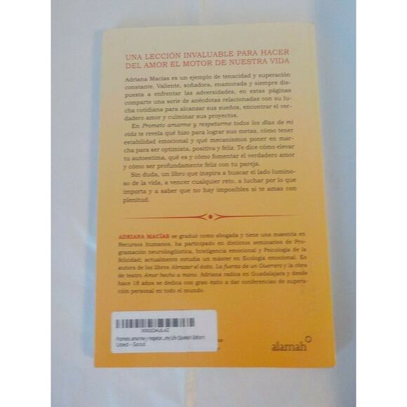 Prometo Amarme Respetarme Todos los Dias de mi Vida Adriana Macias Paperback - Picture 2 of 5